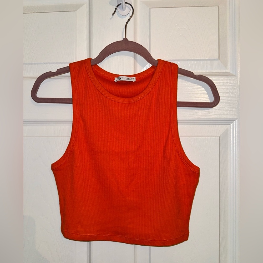 zara basic tank